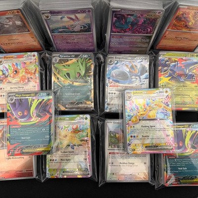 100 NEW Pokémon Cards Lot Ultra Rare Guaranteed Holo V GX EX Authentic    