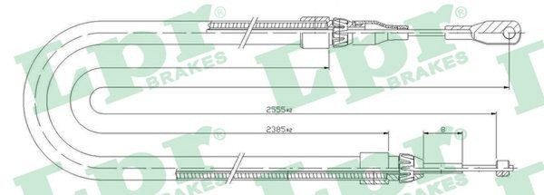 Bremsseil Seilzug Feststellbremse Lpr C0399B FüR Klasse Mercedes S202 W202 Model-image