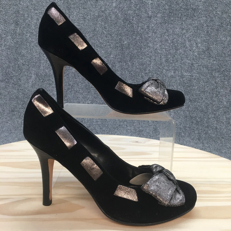Zapatos Mia para mujer 8,5 Venice Pump negros sin cordones tacones de aguja informales punta redonda Foto 2 de 4