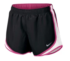 NEW Nike Shorts Womens XS Black Pink Authentic Tempo Core 3" Running Training