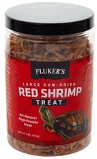 Reptile, Flukers Sun-Dried Large Red Shrimp Treat 5 oz 
