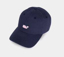 Vineyard Vines Pink Whale Logo - Strapback BlueCap