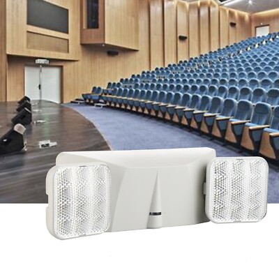 Spectsun 1 Pack White Led Exit Light Combo with Emergency Lighting for Home.