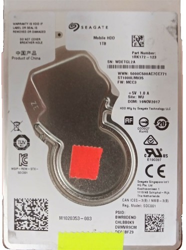 Seagate ST1000LX015 FireCuda Hard Drive - 1 TB - 2.5 - SATA | eBay