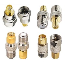 1 F-Type F Jack To SMA Male Female Plug RF Coaxial Connector Adapter Convertor