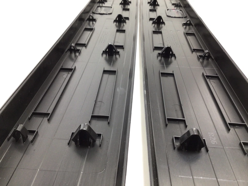 Ford Super Duty 2017-2022 RH LH platón largo negro 8' platón riel tapa molduras kit Foto 3 de 4