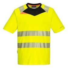 Image of Portwest DX4 Hi-Vis T-Shirt Short Sleeve Reflective DX413