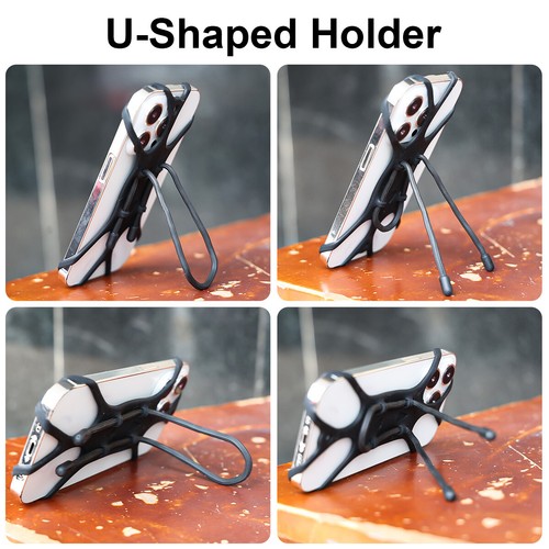 360° Silicone Stand Holder Bike Phone Mount For iPhone 15 14 13 12 11 Pro Max 8 - Picture 3 of 15