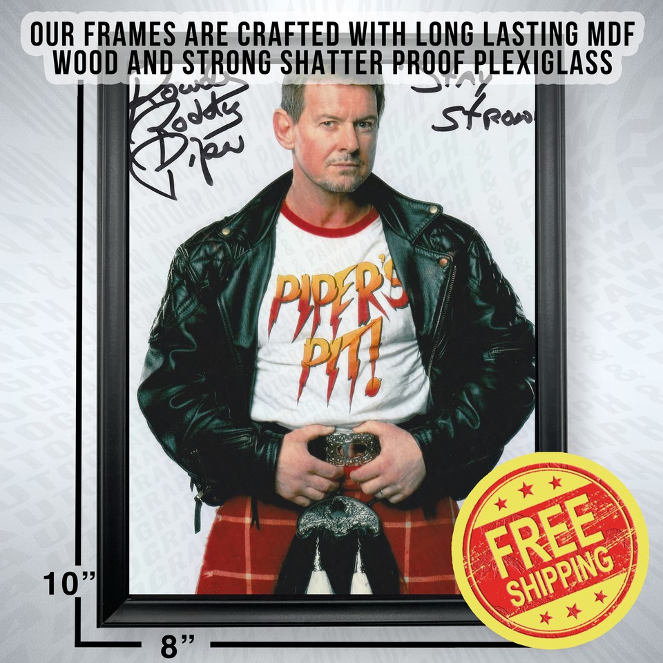 Roddy Piper Framed Autograph Reprint Signed 8x10 Photo Signature Poster ...