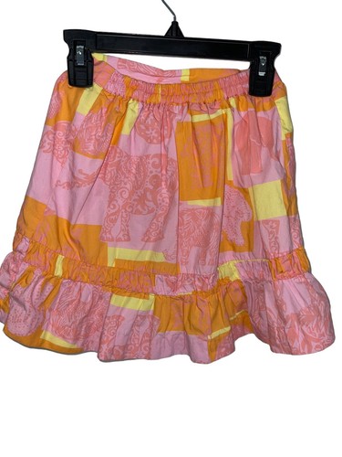 LILLY PULITZER Jubilee Girls Size 7 Elephant Print Skirt - Picture 6 of 13