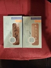 2 Wristlet Cell Phone Strap Bracelets. Black and Gold, Pearl    