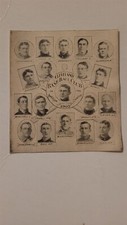 Indians 1907 Team Collage Addie Joss Nap Lajoie George Stovall Terry Turner