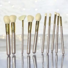 SLMISSGLAM Boss Babe Silver Marble 10-piece Brush Set New In Package RV 55