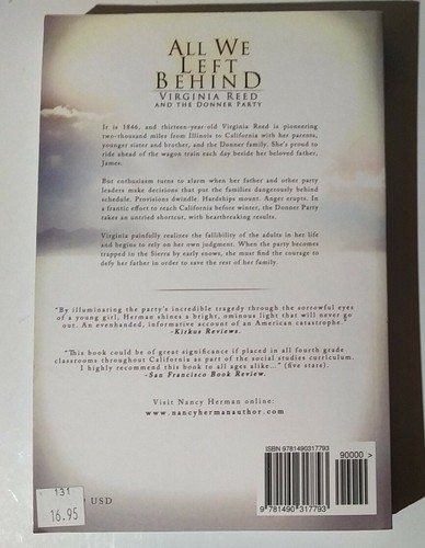 All We Left Behind : Virginia Reed and the Donner Party by Nancy Herman (2013, … - Picture 2 of 2