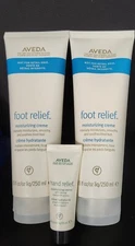 Aveda Foot Relief SET of 2 -8.5 oz + Travel size Aveda Hand Cream 0.85 oz
