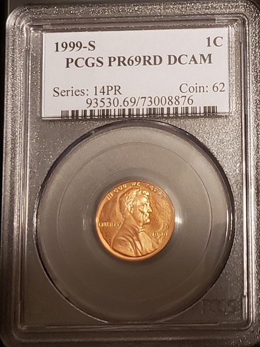 1999-S Lincoln Memorial Cent 1c PCGS PR69 DCAM