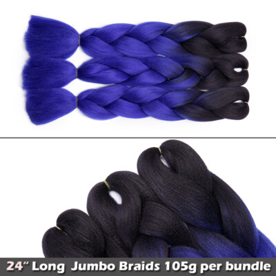 Angebot! 5X Jumbo Braids Zöpfe Haarverlängerung Crochet Braiding Hair Extensions
