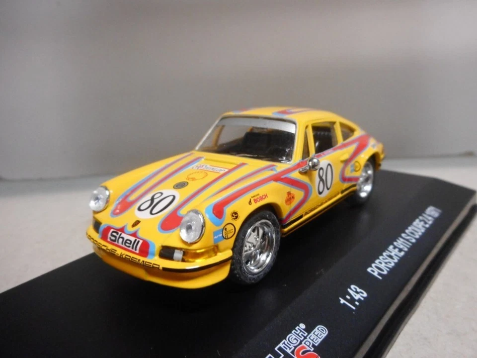 PORSCHE 911 S Coupe 2.4 - 1971 - Yellow Gialla # 80 - 1/43 HIGH SPEED - Immagine 2 di 3