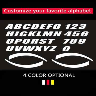 2.7cm Height Car Tire Wheel Stickers Car Tuning Universal 3D Lettering Sticker