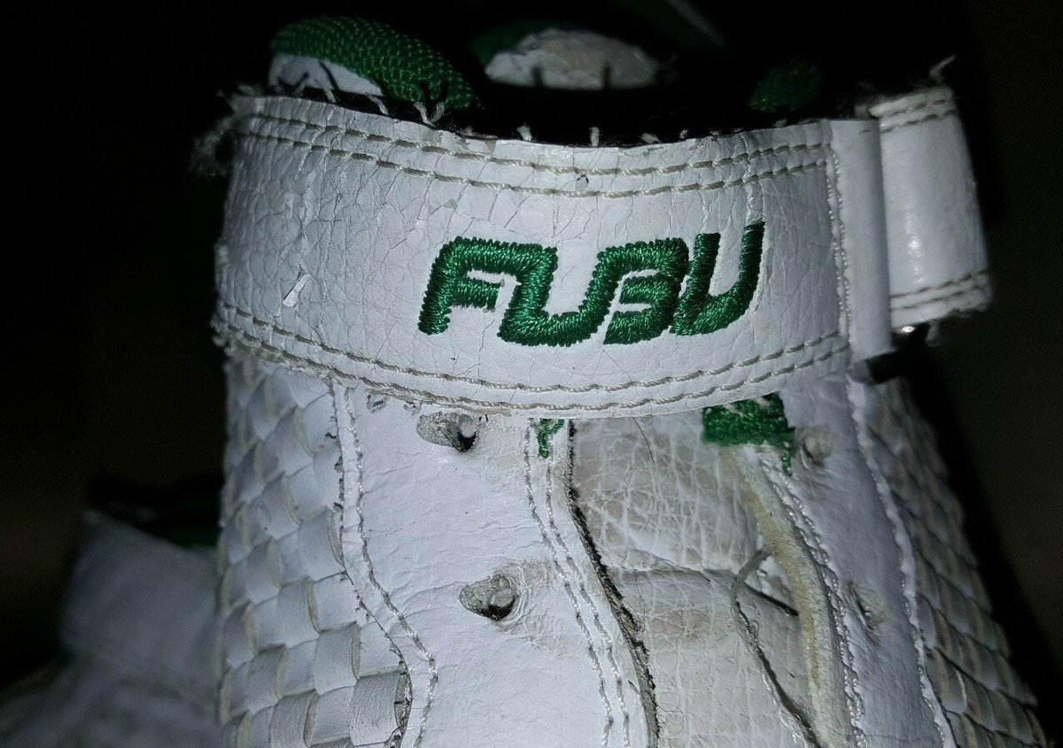 RARE ORIGINAL VINTAGE FUBU MENS LEATHER ATHLETIC SHOES SNEAKERS US