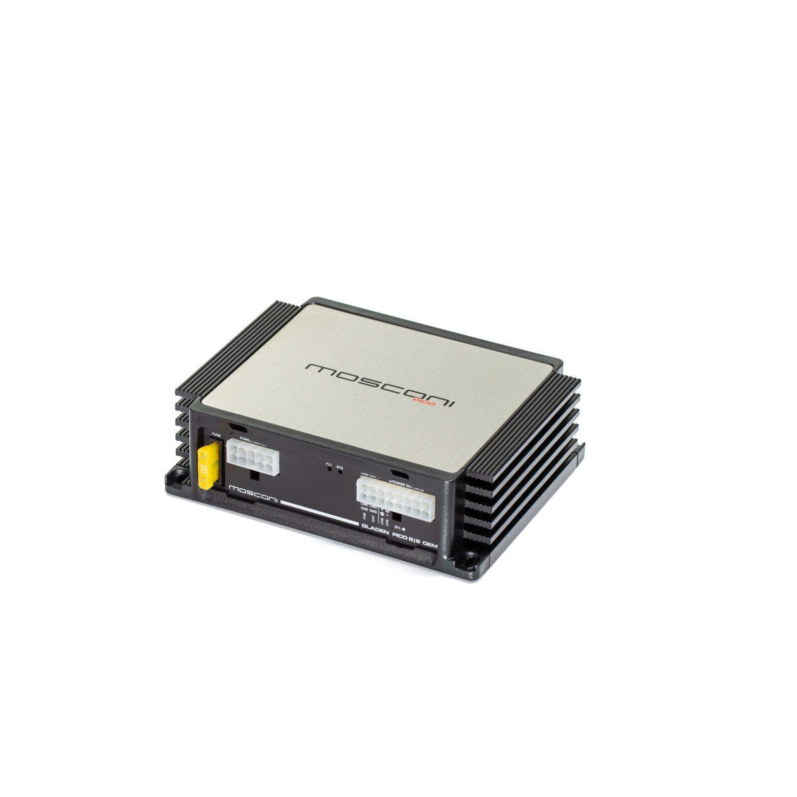 Mosconi Pico 6 | 8 DSP Amp 6 Channel Amplifier with 8 Channel DSP Up to 440w