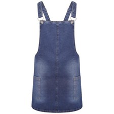Clove Jeans Pinafore Dungarees Plain Front Bib Jumpsuits Women Plus Size 10-20