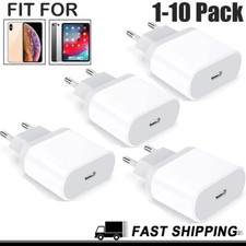 1-10X Fast Charging USB C Wall Charger for iPhone European Travel Plug Power Lot