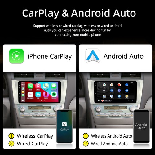 2+64G Android 13 For Toyota Camry 2007-2011 CarPlay Car Radio Stereo GPS Navi FM - Picture 4 of 14