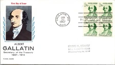 FDC 1967 SC #1279 Fluegel Cachet - Gallatin, Mo - Block Of 4 - F78186