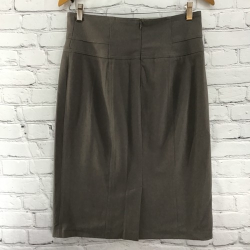 Grace Elements Skirt Sz 10 Brown Belted Straight Y2K Style - Picture 3 of 4