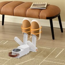 Electric Boot and Shoe Dryer with Timer, 150W, 360  Drying, White