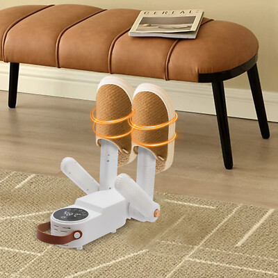 Electric Boot and Shoe Dryer - 150W, Timer, 360° Quick Drying, White