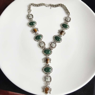 20'' New Zara Boho Pendant Statement Necklace Retro Women Party Vacation Jewelry