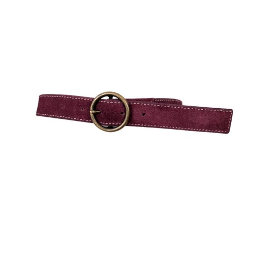 Vintage GAP Suede O-Ring Statement Belt M Boho Western  display picture 3