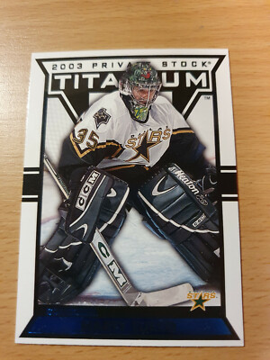 NHL 02-03 2002-2003 Private Stock Titanium BLUE Marty Turco Dallas Stars /450