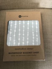 4moms mamaRoo Sleep Waterproof Bassinet Sheet - Beads, Sage Green NIP