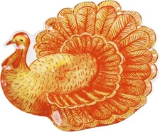 Turkey Shape Platter Melamine Serving Platter BPA Free Food Platter 19 Inch