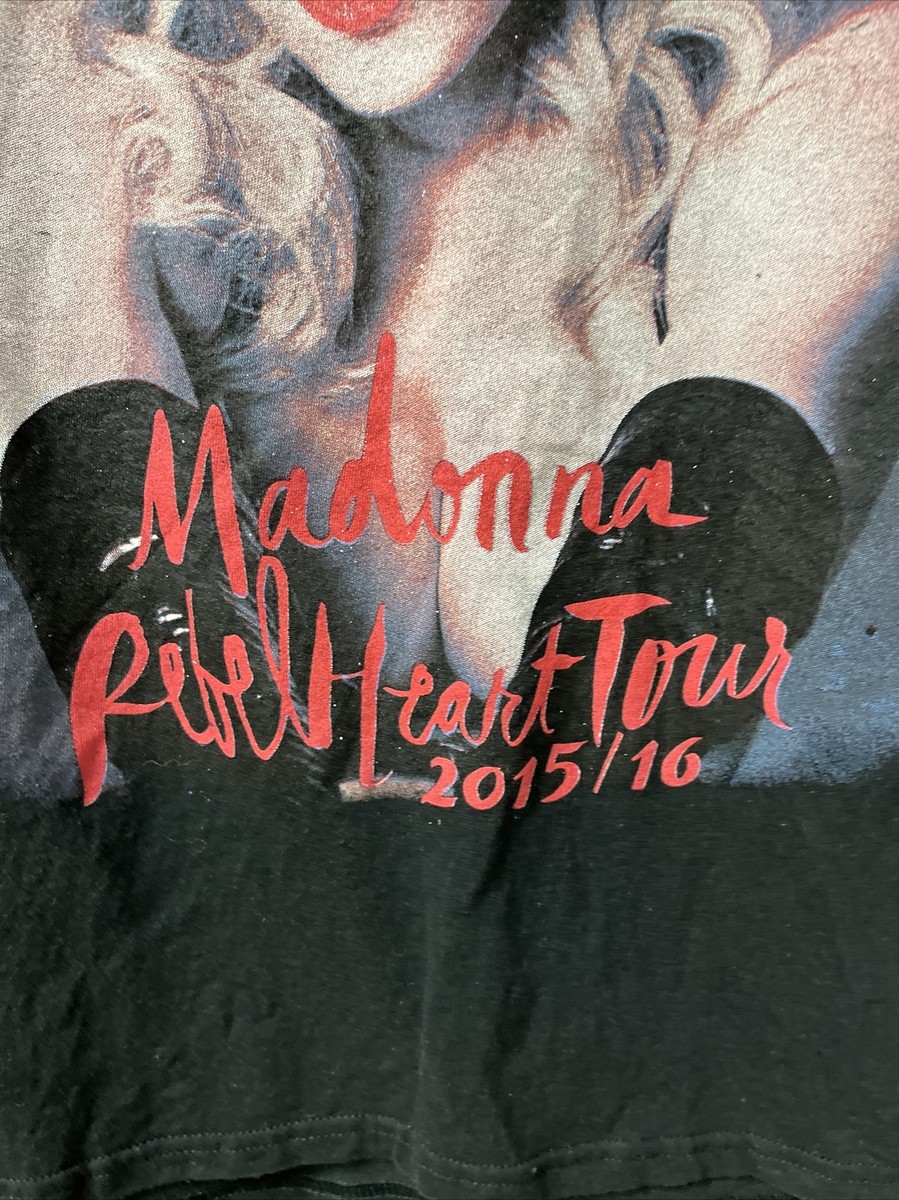 Madonna - Rebel Heart Concert Tour T Shirt 2015/16 Black - Delta