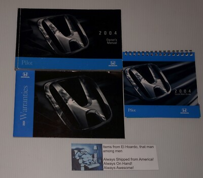 2004 Honda PILOT Factory Owners Manual Set | eBay