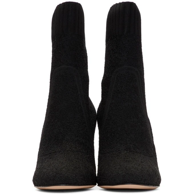 36.5/6.5❤️895 美元 GIANVITO ROSSI 意大利制造黑色 KINT 高跟鞋踝靴 — 第 3/4 张图片