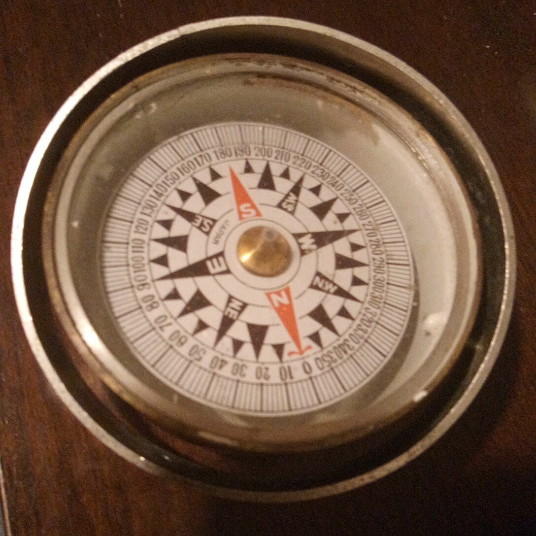 Vintage Boat Compass - Made In Japan - Tongue And Groove  Old Screws