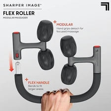 Sharper Image Flex Roller Modular Massager Full Body 8x Rollers