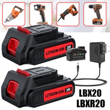 20V for Black and Decker 20 Volt MAX Lithium LBXR20 LBXR20-OPE Battery / Charger