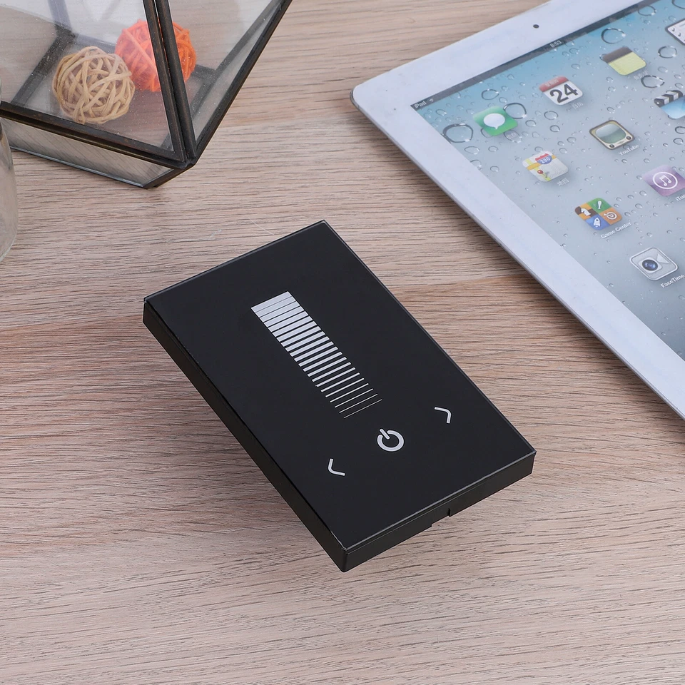 Wall Switch 12-24V Touch Panel Dimmer Controller Fr Single Color LED Strip Black - Image 4 of 4