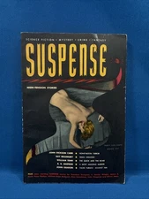 SUSPENSE Spring 1951-Science Fiction  Bradbury, Sturgeon,  Gearon, Dickson Carr