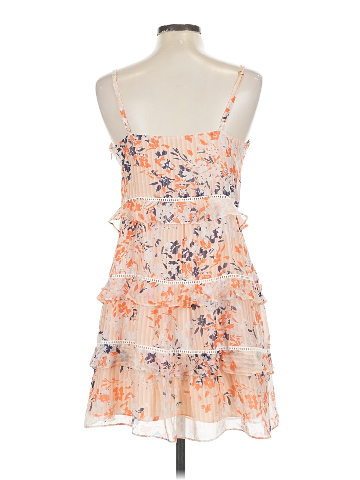 Ramy Brook Women Orange Cocktail Dress L thumbnail 2