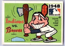 1971 Fleer Laughlin 1948 World Series Cleveland Indians Boston Braves #46