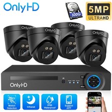 4 Camera CCTV System 4CH DVR 5MP HD Home Outdoor Security Kit with Hard Drive