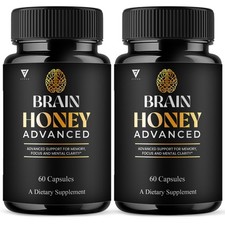 2 Pack Brain Honey Advanced Nootropic Supplement, Brain Honey 120 Capsules