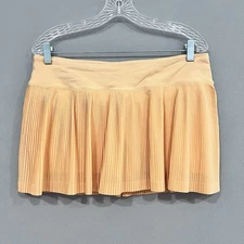 Lululemon Skort Skirt Womens 10 Orange Pleat to the Street II Tennis Pickleball